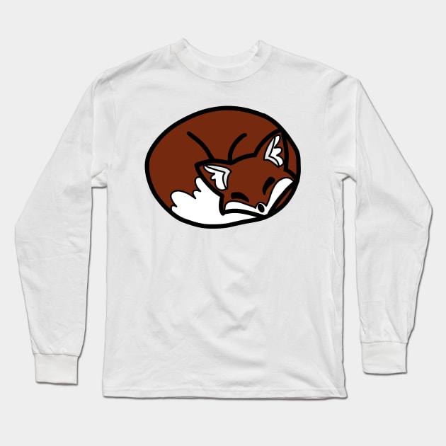 Happy Fox Long Sleeve T-Shirt by Serene Twilight